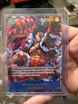 Monkey D. Luffy (Alt Art) OP11-118 SEC A Fist of Divine Speed ONE PIECE English - Image 1