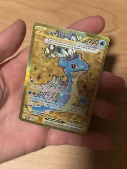 Pokemon Lapras ex 164 Scarlet & Violet Promo Full Art Holo 220 HP Card English - Image 1