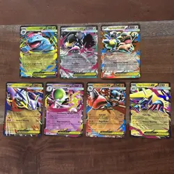 Pokemon Mega Evolution Set of EX Double Rare 7 Card Lot NM - Image 1