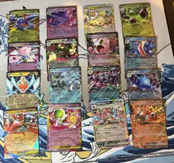 Pokemon S&V & Mega Evolutions EX 16 Card Lot - Image 1