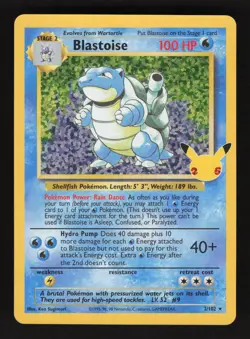 Blastoise 2/102 Pokemon Celebrations Classic Collection Holo Card - Image 1