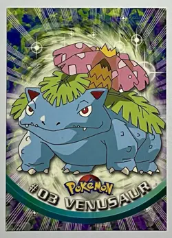Venusaur #03 Blue Logo Topps Series 1 TV Animation Series 1998 WOTC Pokemon Card - Image 1