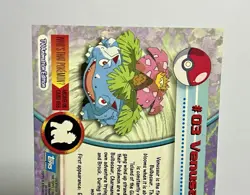 Venusaur #03 Blue Logo Topps Series 1 TV Animation Series 1998 WOTC Pokemon Card - Image 5