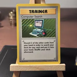 Pokemon Computer Search Base Set Shadowless Rare Card 71/102 1999 WOTC - Image 1