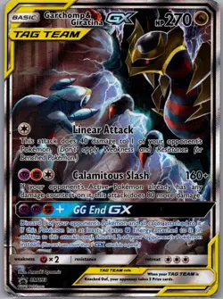Garchomp & Giratina GX SM193 SM Promos - Pokemon Card - Creased - Image 1