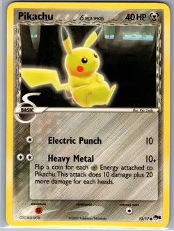 Pikachu (Delta Species) 13/17 Non Holo POP Series 5 - Pokemon Card - LP - Image 1