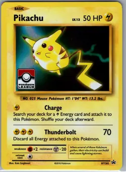 Pikachu - (Pokemon League) XY202 Holo League & Championship - Pokemon Card - NM - Image 1