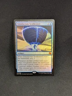 Simulacrum Synthesizer Outlaws of Thunder Junction: the Big Score Foil - Image 1