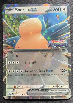 Snorlax ex - Prismatic Evolutions Stamped 076/131 - Holo - NM - Pokemon - Image 1