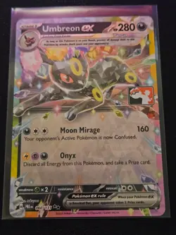 Play! Pokemon Prize Pack Series 7 Prismatic Evolutions 060/131 Umbreon ex MINT - Image 3