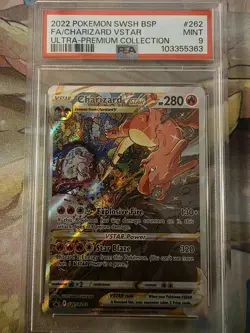 2022 Pokemon BSP FA Charizard VStar Ultra-Premium Collection SWSH262 PSA MINT 9 - Image 1