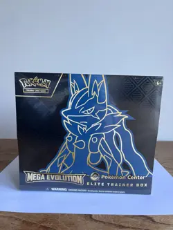 Pokemon Center Mega Evolutions Lucario Elite Trainer Box ETB - New & Sealed - Image 1