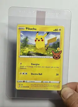 Pikachu 049/203 (NM) Common Sword & Shield: Trick Or Trade STAMPED 2022 Pokemon - Image 3