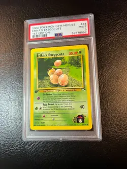 Pokemon Gym Heroes #43 - Erika's Exeggcute - MINT - 1st Edition - PSA 9! - Image 2