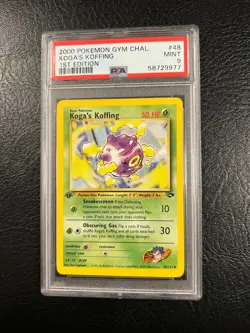 Pokemon Gym Challenge #48 - Koga's Koffing - MINT - 1st Edition - PSA 9! - Image 2