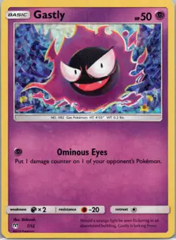 Pokemon TCG Gastly 7 McDonald's Collection 2019 Holofoil LP - Image 1