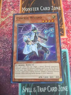 Yu-Gi-Oh! Cyberse Wizard COTD-EN001 Super Rare 1st Edition Near Mint - Image 1