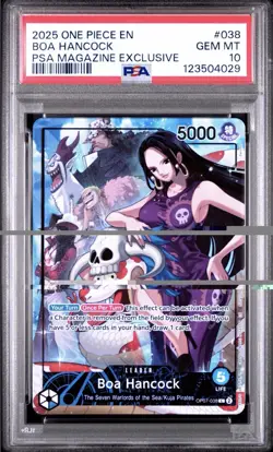 2025 ONE PIECE PROMOS PSA MAGAZINE EXCLUSIVE #038 BOA HANCOCK PSA 10 - Image 2