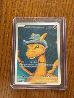 Charizard with Grey Felt Hat Pokemon x Van Gogh Black Star Promo ACG Art Card - Image 1