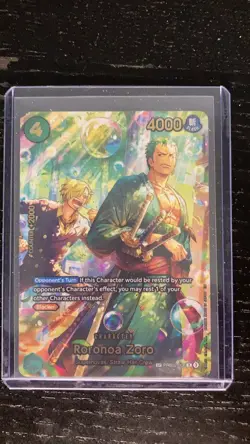 Roronoa Zoro PRB02-006 SP Alternate Art Azure Sea's Seven One Piece Card English - Image 1