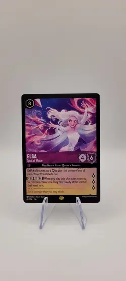Disney Lorcana TCG: ELSA 42/204-Legendary Non-Foil Card NM - The First Chapter - Image 1
