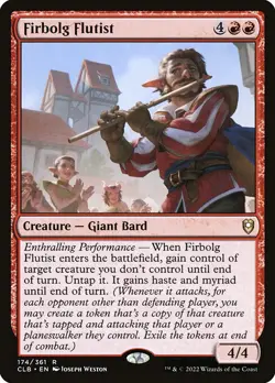 1x Firbolg Flutist - Foil NM Eng MTG - Commander Legends Baldur's Gate - Image 1