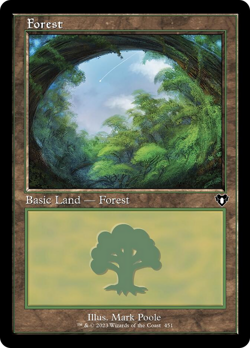 Forest (451) (Retro) [Commander Masters] Magic MTG - Image 1