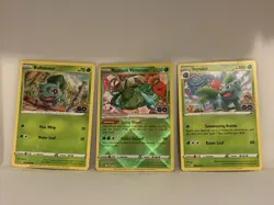 Pokemon Radiant Venusaur Holo Bulbasaur Ivysaur Pokemon Go Card Set PSA 8-10 - Image 1