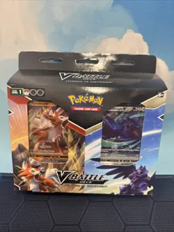 Pokemon TCG: Lycanroc vs Corviknight V Battle Deck For Two Kids Who Love Pokemon - Image 1