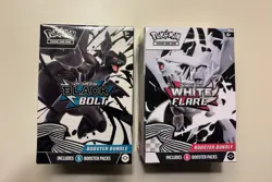 Pokemon Black Bolt and White Flare Booster Bundle Set of 2 FACTORY SEALED NEW - Image 1