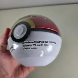 Pokemon 2025 Q4 Poke Ball Tin Repeat Ball D25 W/ 3 Booster Packs & Stickers - Image 5