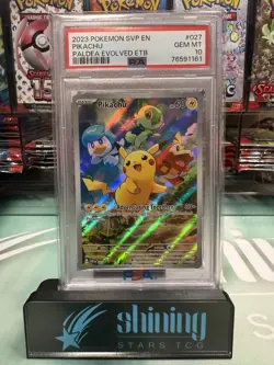 Pikachu 2023 Pokemon SVP Paldea Evolved ETB PROMO #027 PSA 10 GEM MINT - Image 1