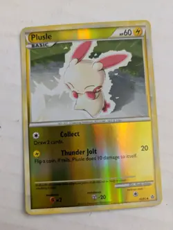 Plusle Unleashed Reverse Holo Pokemon TCG 36/95 HeartGold & SoulSilver Uncommon - Image 1