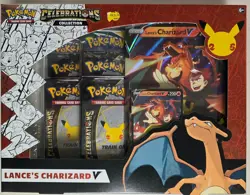Pokemon TCG Celebrations Lances Charizard V Collection Box New FACTORY SEALED! - Image 1