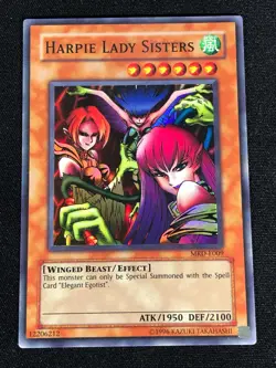 Yugioh Harpie Lady Sisters MRD-E009 Super (LP) - Image 1