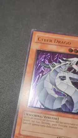 YuGiOh! *ITALIAN* Cyber Dragon CRV-IT015/CRV-EN015 Ultimate Rare LP - Image 2
