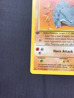 Pokemon Cards: Jungle 1st Edition Common: Rhyhorn 61/64 - Image 5