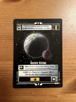 Star Trek CCG 1E VOY Voyager Restore Victims 98R Mint Rare Card - Image 1