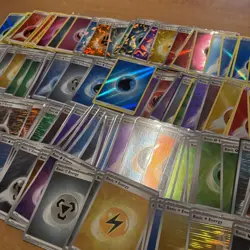 130X Pokemon TCG Bulk Bundle Of Reverse Holo Energy Cards including 2013 XY - Image 4