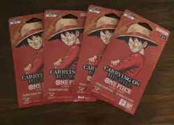 Carrying On His Will Set Of 4 Booster Packs One Piece Card Game OP-13 English - Image 1