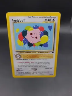 Pokemon TCG Igglybuff Neo Discovery Card 40/75 Regular LP - Image 1