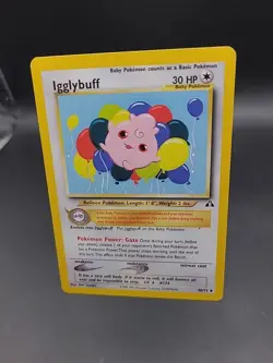 Pokemon TCG Igglybuff Neo Discovery Card 40/75 Regular LP - Image 3