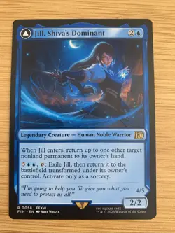 1x Jill, Shiva's Dominant // Shiva, Warden of Ice - F NM Eng MTG - Final Fantasy - Image 1