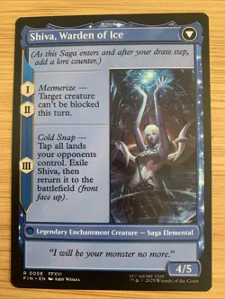 1x Jill, Shiva's Dominant // Shiva, Warden of Ice - F NM Eng MTG - Final Fantasy - Image 2