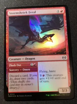Stormshriek Feral - Foil - TDM - MTG - EN - NM - 0124 - Image 1