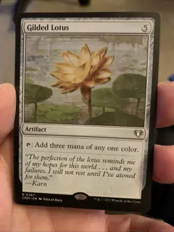1x MTG Gilded Lotus - Commander Masters (CMM) #387 - Magic the Gathering - Image 1