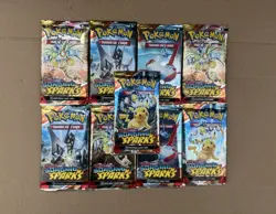 9x Pokemon TCG: Surging Sparks Booster Pack (BRAND NEW SEALED) - Image 1