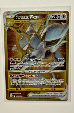 Arceus VSTAR NM GOLD Brilliant Stars 184/172 Pokemon TCG Holo NM - Rare - Image 1