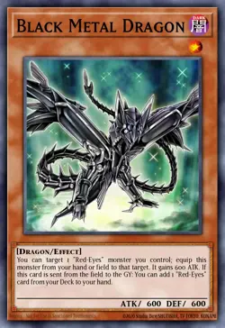 Yugioh RA04-EN016 - Black Metal Dragon - Ultimate Rare - Image 1
