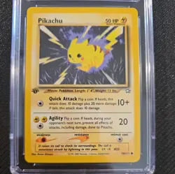 Pikachu 1st Edition Neo Genesis CGC 9 MINT 70/111 Pokemon Card - Image 5
